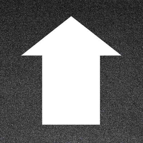 Single Arrow Marker Stencil for industrial warehouse use