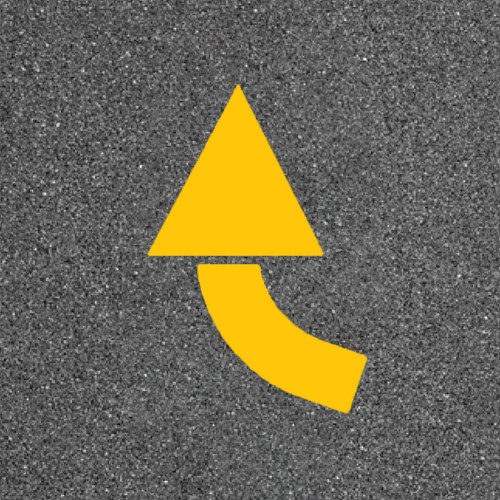 Parking Lot Arrow - Right Turn