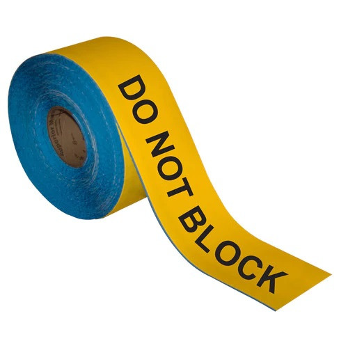 Superior Mark® Repeating Message Floor Tape - "DO NOT BLOCK"