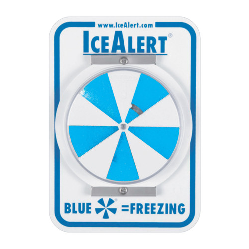 ICE ALERT Sign - 12" x 7", Universal Mount Temperature Sensitive Indicator