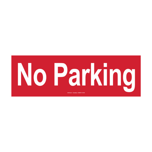 No Parking' Pavement Marking Sign, 17" x 54"