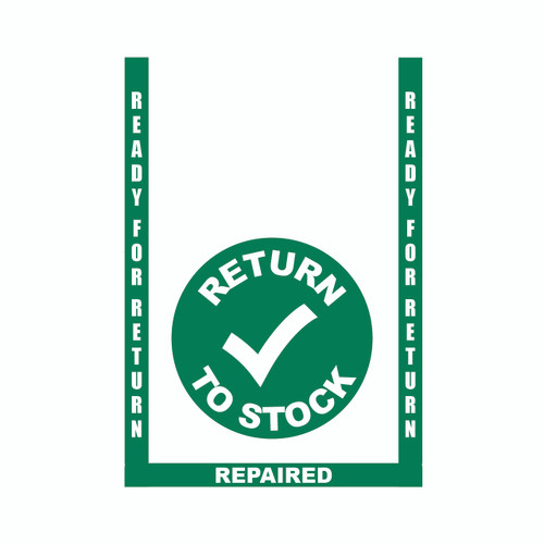 Repaired - Return to Stock Floor Marking Kit -  Incl. 3 pc. Border (2") and 17.5" Sign