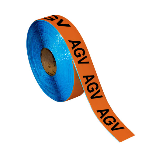 Superior Mark® Repeating Message Floor Tape - "AGV"