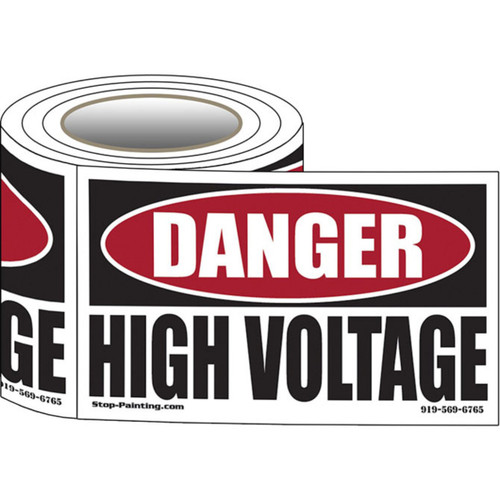 Danger High Voltage Safety Labels