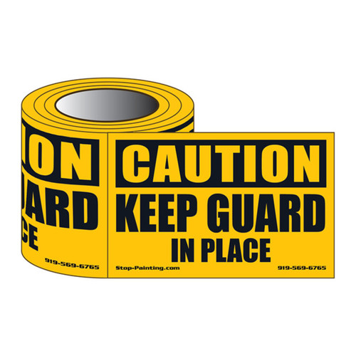Keep Guard in Place Safety Labels