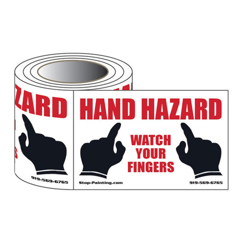 Hand Hazard Safety Labels
