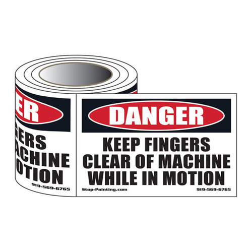 Fingers Clear of Machine Safety Labels