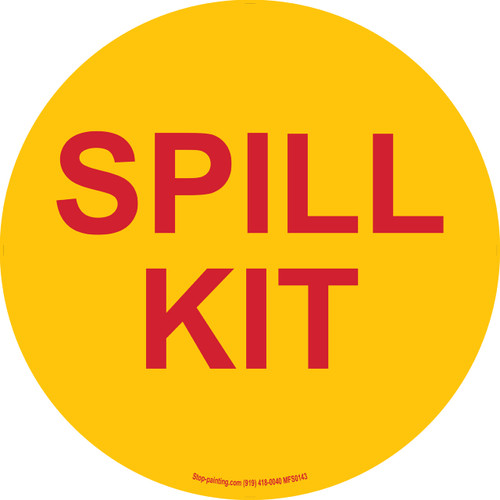 Spill Kit Floor Sign