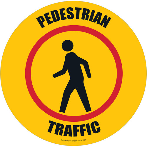 Pedestrian Traffic Floor Sign