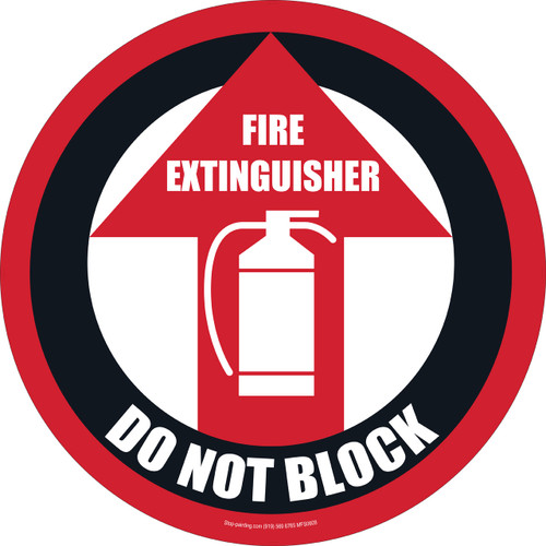 Fire Extinguisher Floor Sign