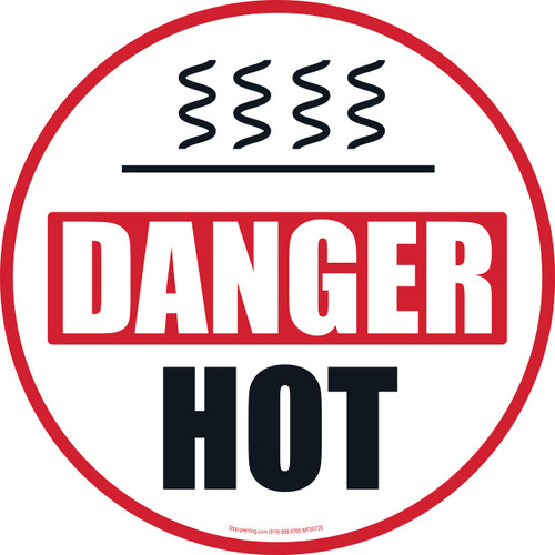 Danger Hot Floor Sign