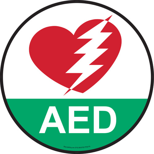 AED Floor Sign