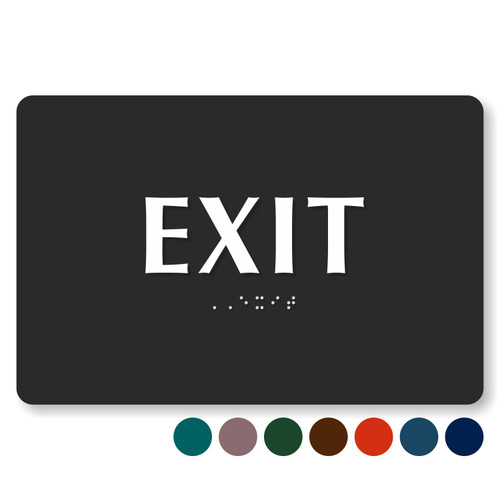 Braille Exit Sign 6” x 9”