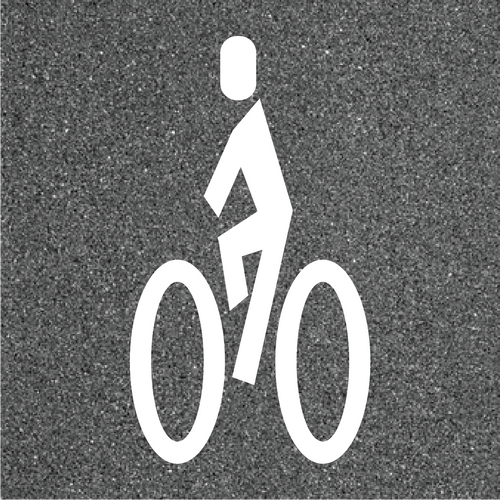 Bike Lane Symbol 6'