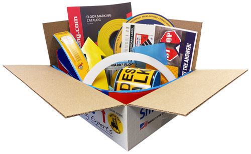 Sample Box Of Floor & Pavement Marking Tapes & Signs