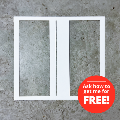 Template for Amazon Superior Mark  Split Stop Sign - 4" x 8" (10 piece)