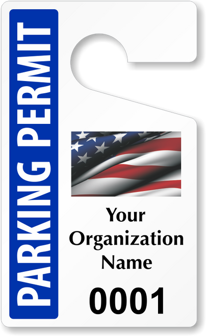 Custom 15 mil Parking Hang Tag - 3” x 5”- 50 Tags/Pack