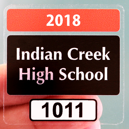 Custom Repositionable Parking Permit (Clear), Front Stick - 2” x 2”, Pack of 50